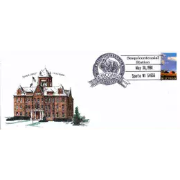 Wisconsin Sesquicentennial Collector's Envelope with Special Pictorial Cancellation