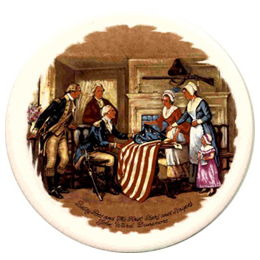 Stars And Stripes Commemorative Trivet