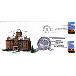 First Day Issue Wisconsin Sesquicentennial Collector's Envelope with Special Pictorial Cancellation