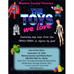 "Toys We Love" Exhibit Opens Nov. 19th  - up for a year