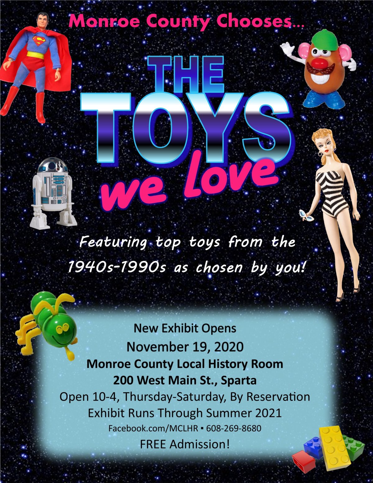 "Toys We Love" Exhibit Opens Nov. 19th  - up for a year