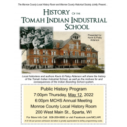 History of Tomah Indian School May 12