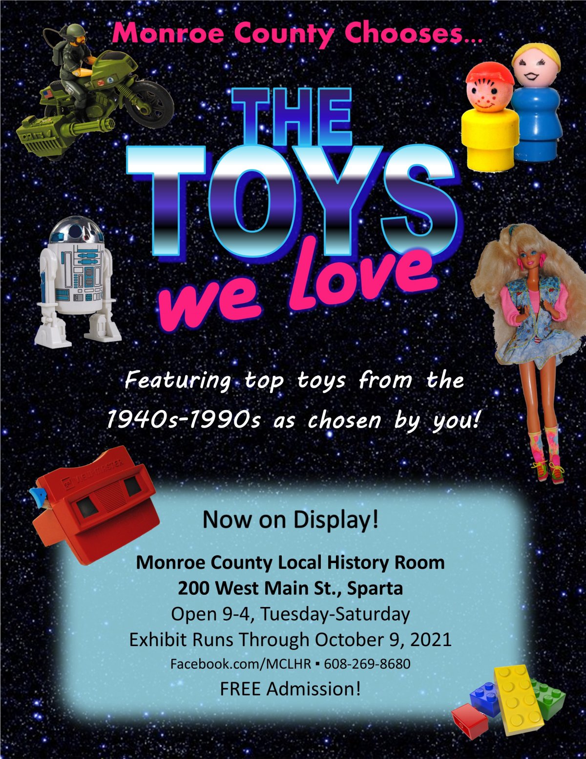 "Toys We Love" Exhibit Ends Oct. 9