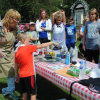 Artist demonstrations are part of  "Art Outdoors,"  a free make-and-take art event at the Wegner Grotto County Park each August.