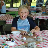 "Art Outdoors" is a free make-and-take art event at the Wegner Grotto County Park each August.