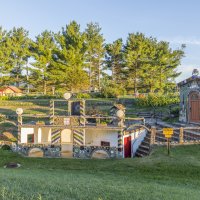 The "Peace Monument" and "Glass Church" have caught the eye of passing motorists on Hwy 71 for nearly a century.