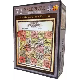 1915 Monroe County Plat Map Jigsaw Puzzle