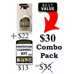 Gravestone Cleaning Kit & D/2 Quart
