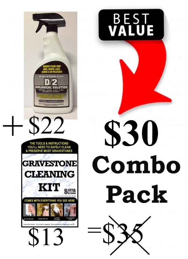 Gravestone Cleaning Kit & D/2 Quart