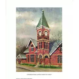 Congregational United Church of Christ, Sparta, Painting Print