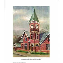 Congregational United Church of Christ, Sparta, Painting Print