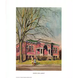 Sparta Free Library Painting Print