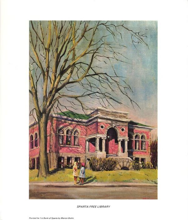 Sparta Free Library Painting Print