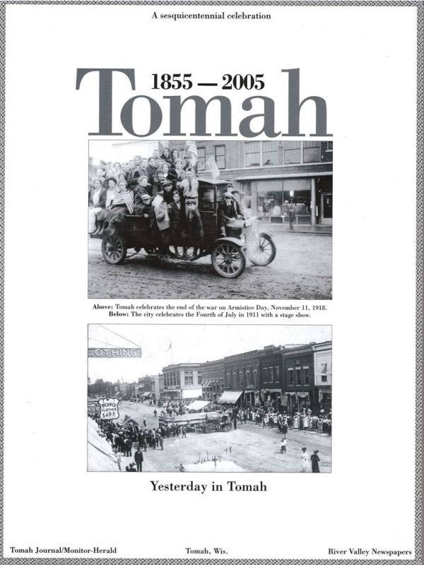 Yesterday in Tomah: 1855-2005