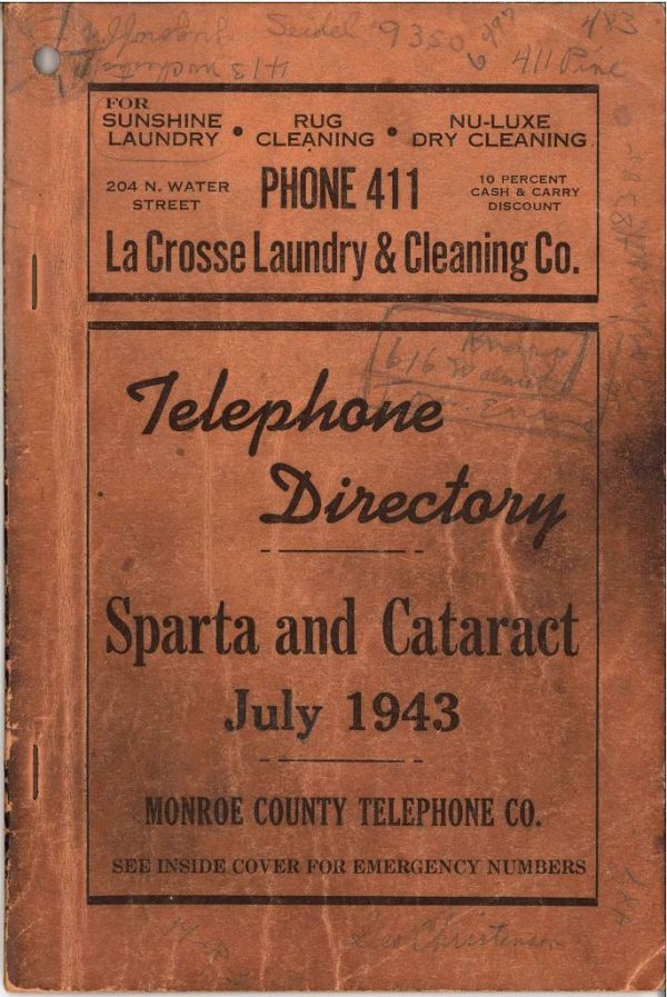 Sparta Telephone Directory (1943)