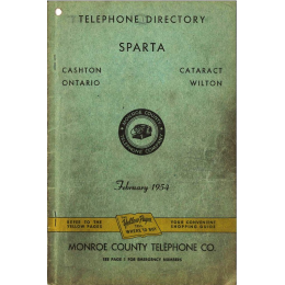 Sparta Telephone Directory (1954)