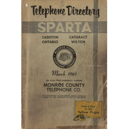 Sparta Telephone Directory (1961)