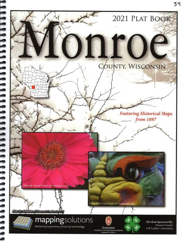 2021 Land Atlas & Plat Book - Monroe County, Wisconsin