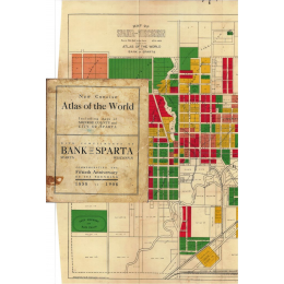 Bank of Sparta 50th Anniversary New Concise Atlas of the World, 1908