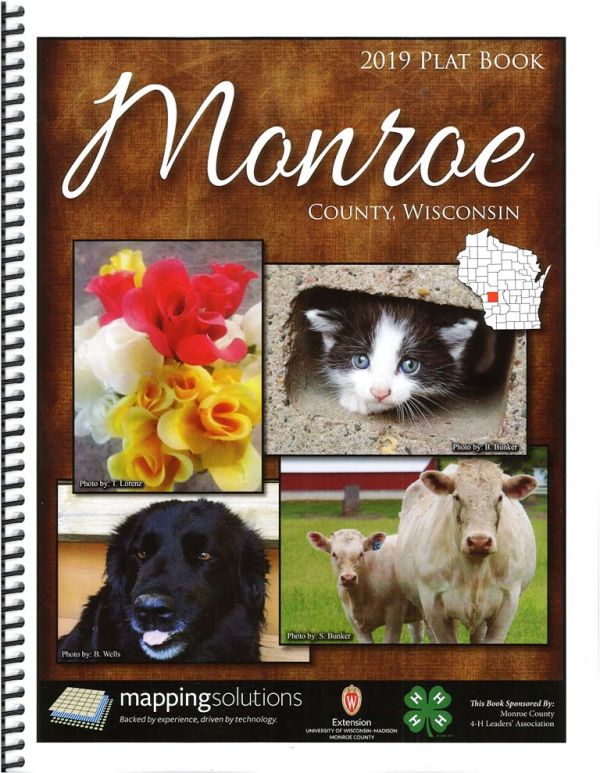 2019 Land Atlas & Plat Book - Monroe County, Wisconsin