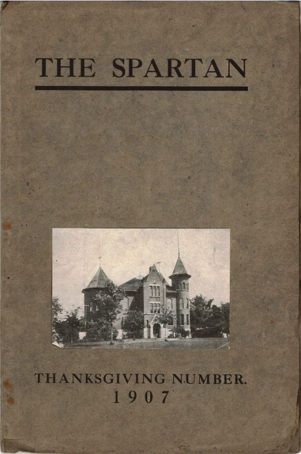 1907 "The Spartan" Thanksgiving Ed.