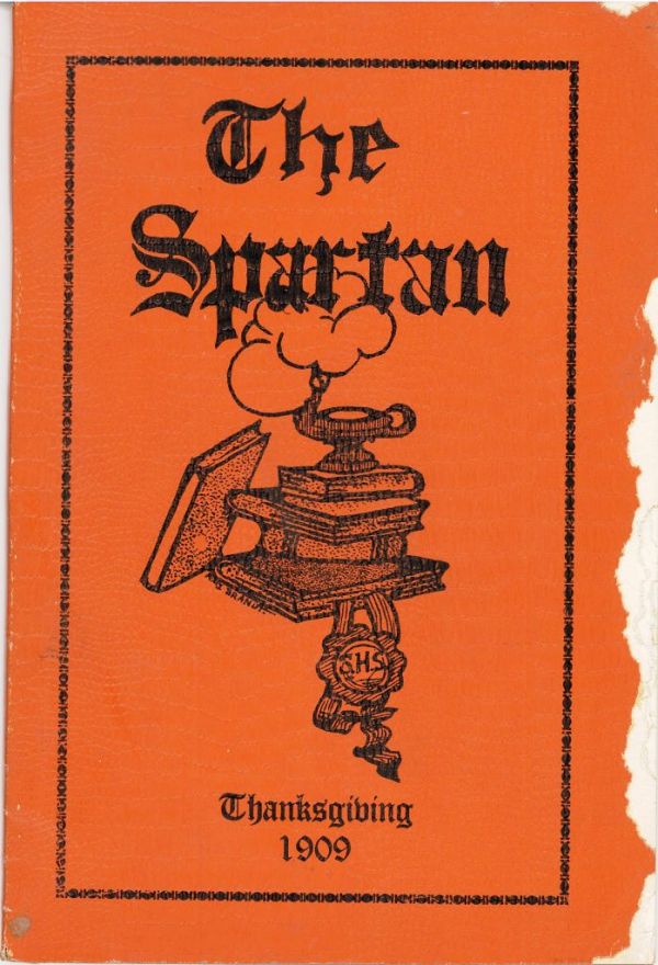 1909 "The Spartan" Thanksgiving Ed.