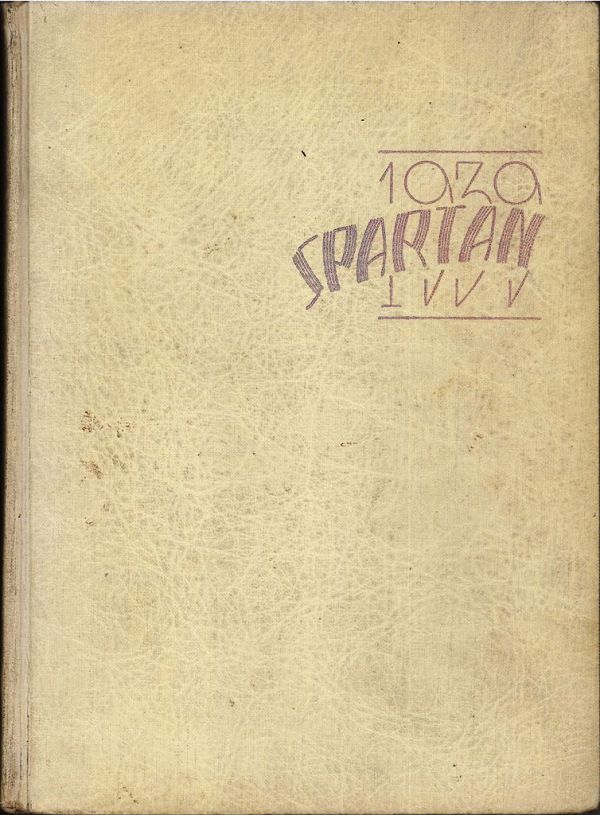 1939 Spartan Yearbook