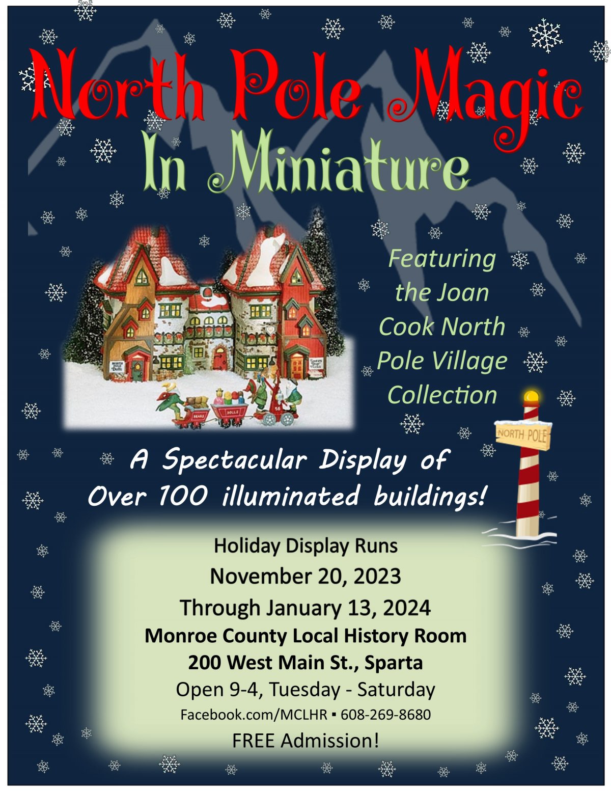 HUGE North Pole Spectacular on Display at History Room, Nov. 20-Jan. 13