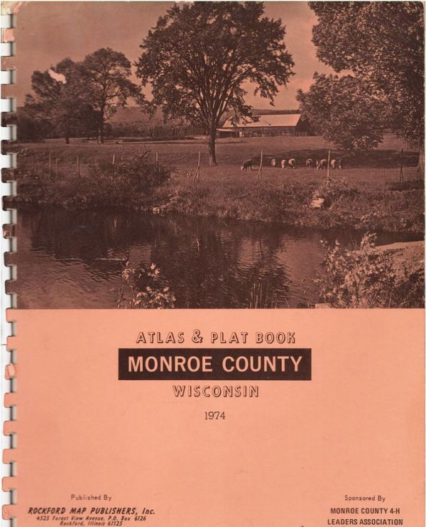 1974 Atlas & Plat Book Of Monroe County, WI