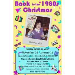 "Back to the 1980s Christmas" Display Opening Soon at History Room