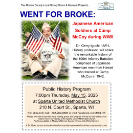 Local History Room Program to Highlight Japanese American Soldiers at Camp McCoy during WWII