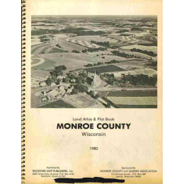 1980 Land Atlas & Plat Book Of Monroe County, WI