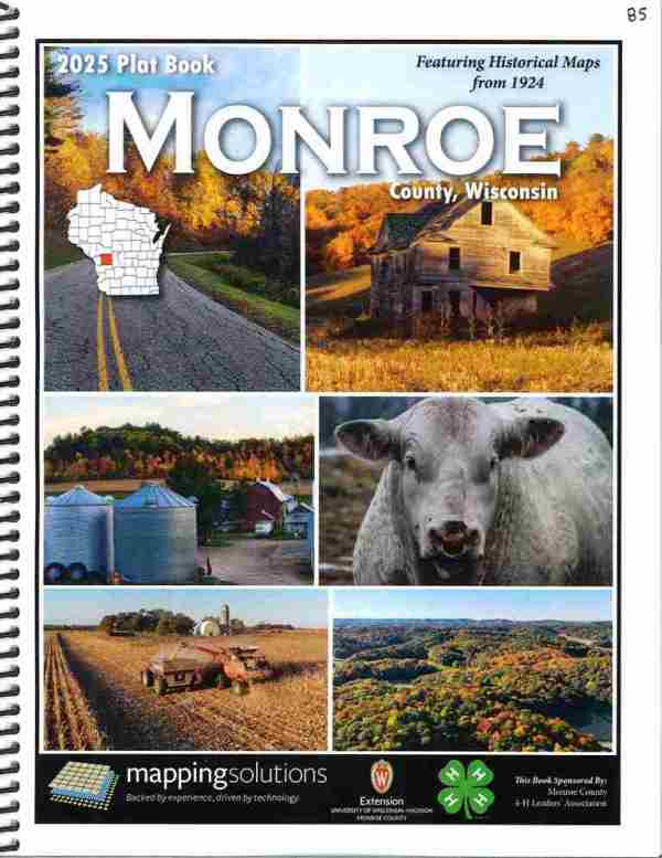 2025 Land Atlas & Plat Book - Monroe County, Wisconsin