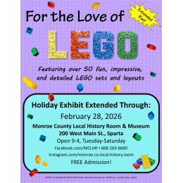 LEGO Exhibit at History Room Extended Through Feb. 28