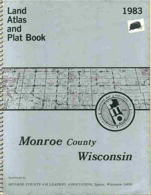 1983 Land Atlas & Plat Book Of Monroe County, WI