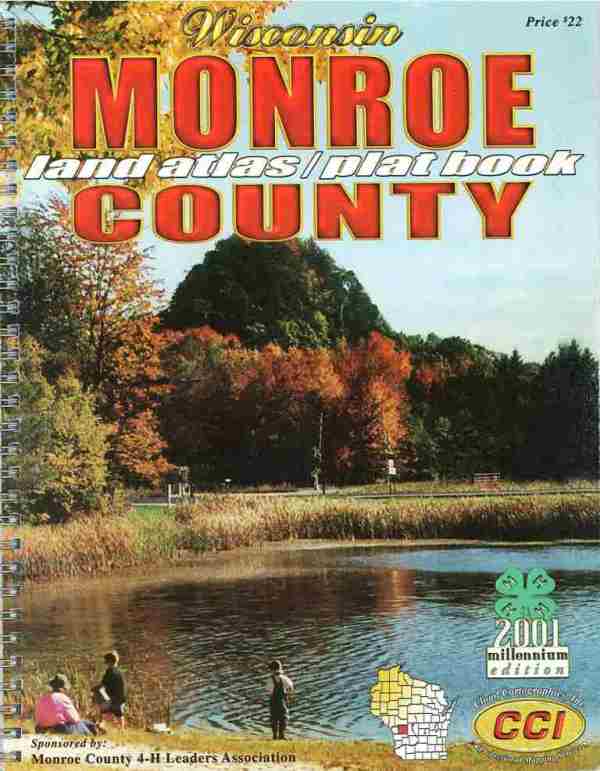 2001 Land Atlas & Plat Book Of Monroe County, WI